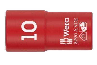 Wera 05005936001, Kraftpipe, Rød, Hvit, 1 hoder, 1/4", Metrisk, 11 mm