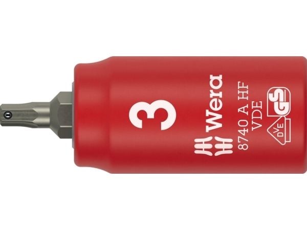 Wera 05005900001, Uttag, 1/4", Metriska/brittiska, 3 mm, 1/4", 3 mm