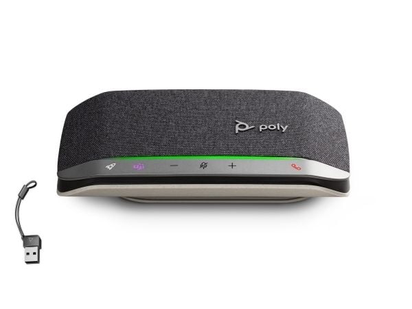 Poly Sync 20-M kaiutinpuhelin USB-C/A-sovitin, PC, musta, 0,715 m, kosketus, 86 dB, langaton