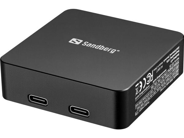 Sandberg 421-28, 5000 mAh, Langaton lataaminen, 20 W, musta