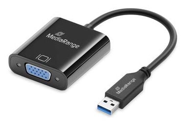 MediaRange MRCS230, 0,2 m, USB Type-A, VGA (D-Sub), Hankjønn, Hunkjønn, Rett