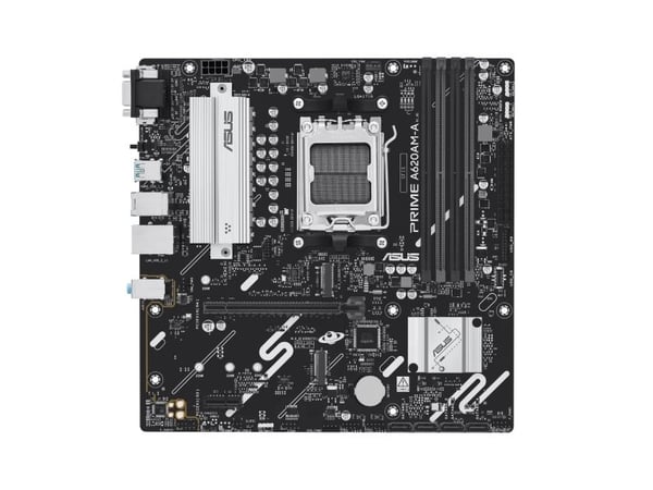 ASUS PRIME A620AM-A-CSM - Hovedkort - micro ATX - Socket AM5 - AMD A620A Chipset - USB-C 3.2 Gen 1, USB 3.2 Gen 1, USB 3.2 Gen 2 - Gigabit LAN - in...