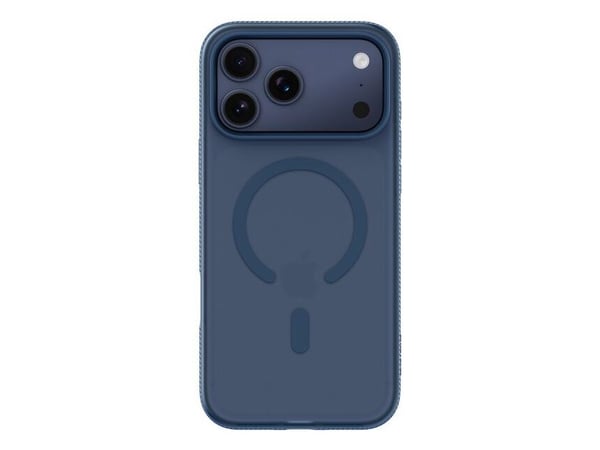 Belkin SheerForce Grip Series - Baksidedeksel for mobiltelefon - MagSafe-samsvar - laget av resirkulerte materialer - marineblå - for Apple iPhone ...
