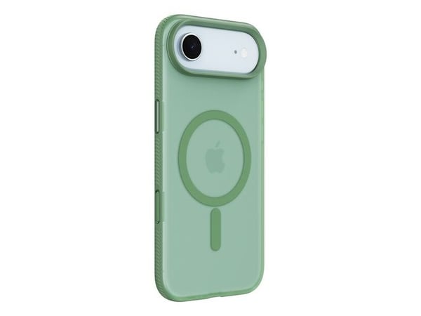 Belkin SheerForce Grip Series - Baksidedeksel for mobiltelefon - MagSafe-samsvar - laget av resirkulerte materialer - pistasiegrønn - for Apple iPh...