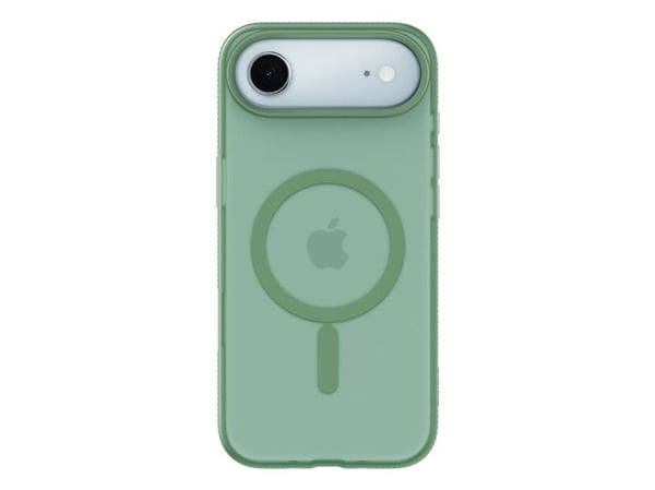 Belkin SheerForce Grip Series - Baksidedeksel for mobiltelefon - MagSafe-samsvar - laget av resirkulerte materialer - pistasiegrønn - for Apple iPh...