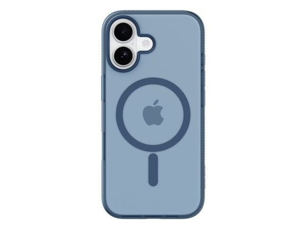 Belkin SheerForce Grip Series - Baksidedeksel for mobiltelefon - MagSafe-samsvar - laget av resirkulerte materialer - marineblå - for Apple iPhone 17