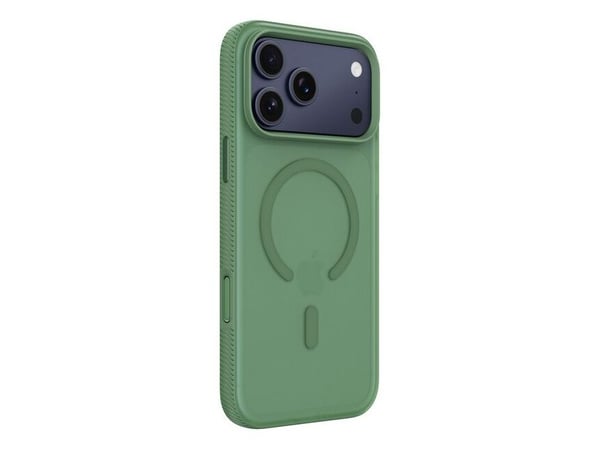 Belkin SheerForce Grip Series - Baksidedeksel for mobiltelefon - MagSafe-samsvar - laget av resirkulerte materialer - pistasiegrønn - for Apple iPh...