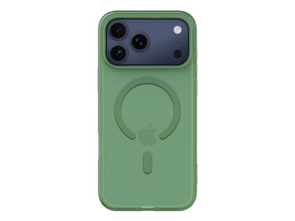 Belkin SheerForce Grip Series - Baksidedeksel for mobiltelefon - MagSafe-samsvar - laget av resirkulerte materialer - pistasiegrønn - for Apple iPh...