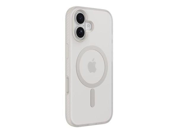 Belkin SheerForce Grip Series - Baksidedeksel for mobiltelefon - MagSafe-samsvar - laget av resirkulerte materialer - sand - for Apple iPhone 17
