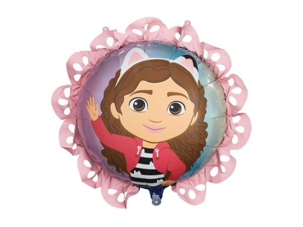 PartyDeco FB317, Lekeballong, Folie, Flerfarget, Bilde, Rund, Jente