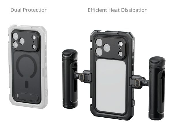 SmallRig Mobile Dual Handheld Kit, Svart, Apple, iPhone 17 Pro