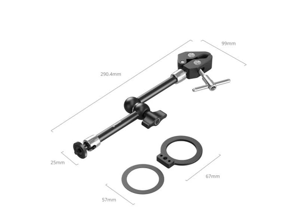 SmallRig 5604, Monteringsklemme, Aluminium, Sort, Aluminium, 1/4-20", 85,6 mm, 27,7 mm