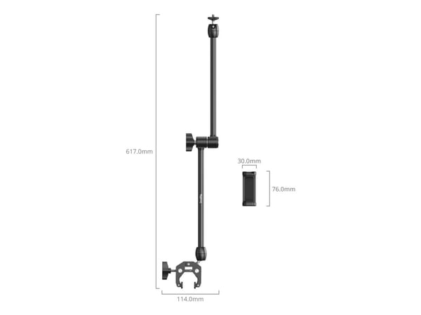 SmallRig 5624, Beslag, Sort, Aluminium, 99 mm, 27 mm, 372 mm