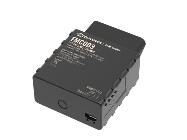 Teltonika FMC003, Auto, GPS-jäljitin, Musta, Likaa hylkivä, Yksittäinen SIM, Akryylinitriilibutadieenistyreeni (ABS), Muovi