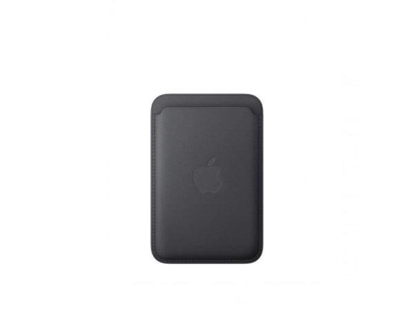 Apple - Lomme for mobiltelefon / kredittkort - MagSafe-samsvar - mikrotvill, FineWoven - svart