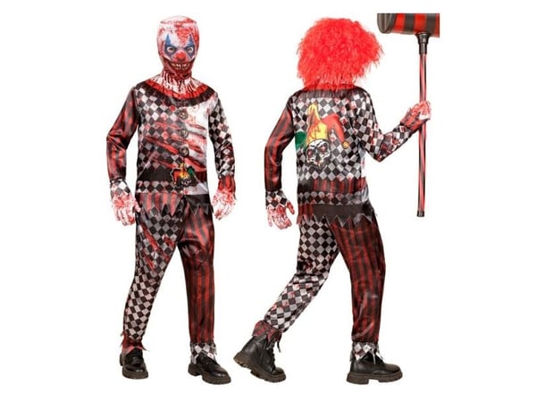 Ond clownkostym för barn