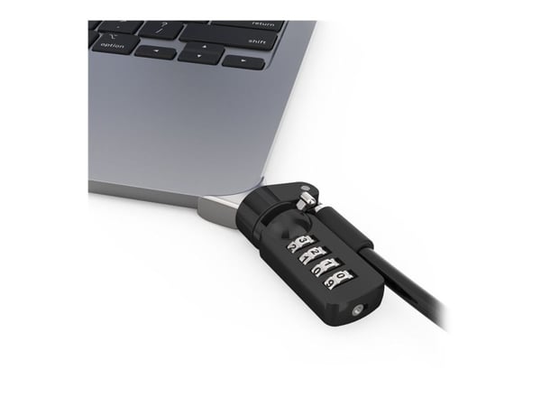 Compulocks Ledge Lock Adapter for MacBook Air M2 2022 with Combination Lock - Turvallisuus Ledge Lock Adapter - Yhdistelmälukolla - Apple MacBook A...