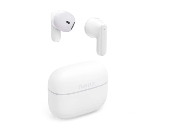 Hama Freedom Light II - True wireless-hodetelefoner med mikrofon - i øret - Bluetooth - hvit