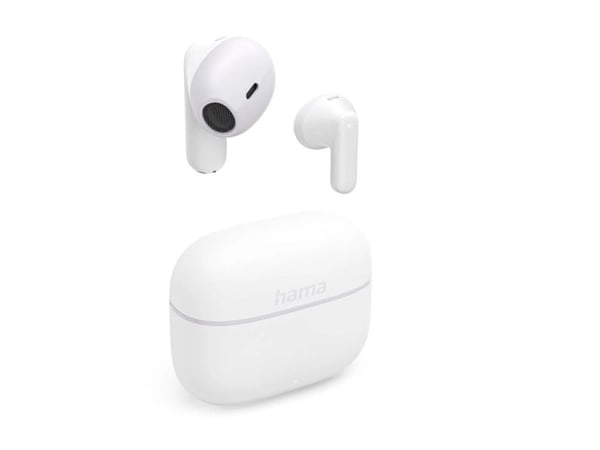 Hama Freedom Light II - True wireless-hodetelefoner med mikrofon - i øret - Bluetooth - hvit