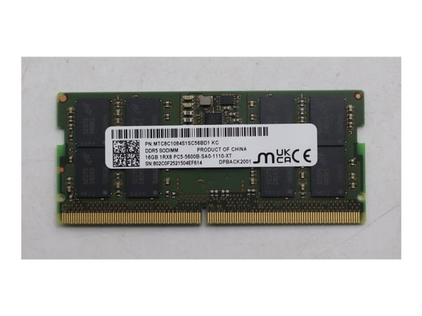RAM-minne Lenovo 16 GB DDR5 5600 MHz SODIMM
