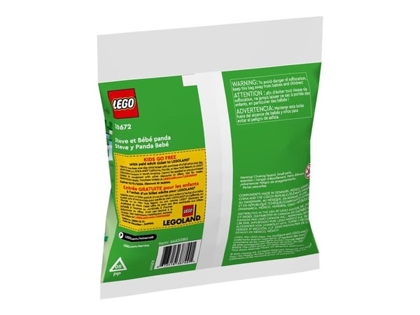 LEGO Minecraft 30672 - Kikis kokosnøttangrep & Steve og baby panda