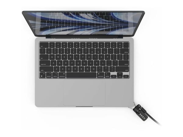Compulocks Ledge Lock Adapter for MacBook Air M2 2022 with Combination Lock - Turvallisuus Ledge Lock Adapter - Yhdistelmälukolla - Apple MacBook A...