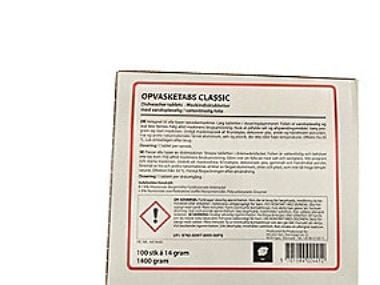 Opvaskemaskine tabs - Tabs 14g til opvaskemaskiner, pakke a 100stk Opvaskemaskine tabs - Tabs 14g til opvaskemaskiner, pakke a 100stk