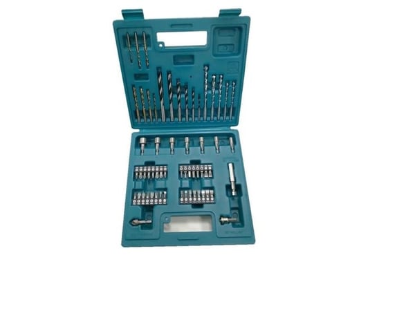 Makita E-11829, Drill, Murverk, Metall, Tre, Blå, Sølv, 60 stykker, Forsenkningsbor, Hex (metrisk), Philips, Pozidriv, Spor/slot, Torx