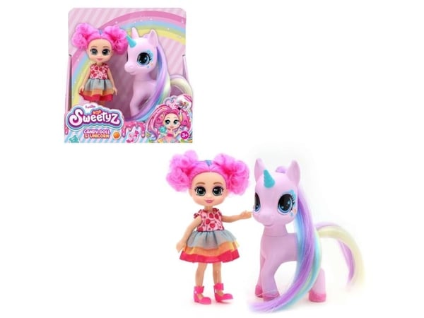 Sweetyz dukke med tilbehør su Vienaragiu 03-81075, 12 cm