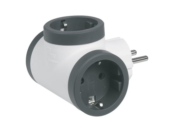 Legrand 694520, tyyppi F, 220 - 230 V, 16 A, Sort, Hvid, 3680 W, Termoplast