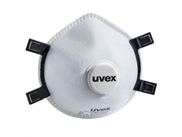 Ventilerat andningsskydd Uvex vit universal