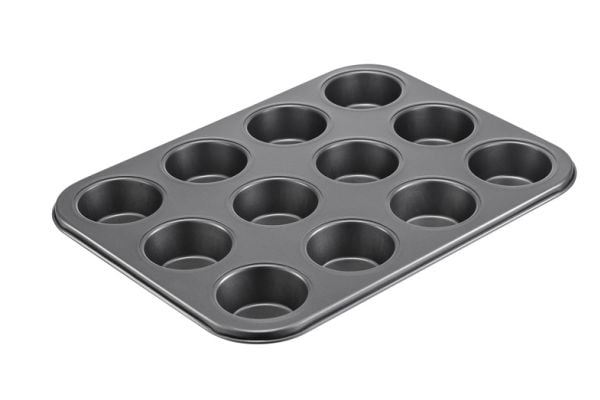 Okko Mould 12 Muffin Cake 35X26.5X3cm Grey
