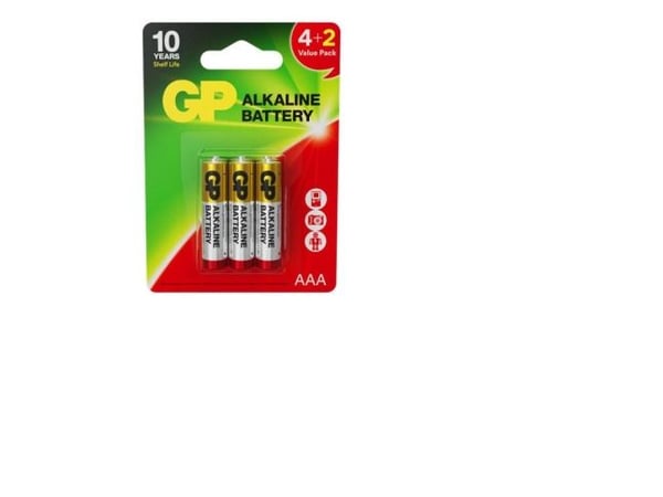 GP-batterier 24Ar 4+2 st (AAA)