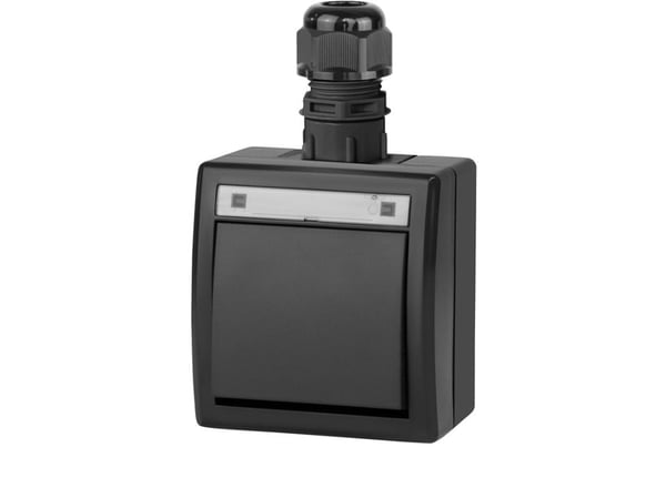 ELEKTROPLAST-virtakatkaisija 5001-67 IP65 AQUANT MUSTA