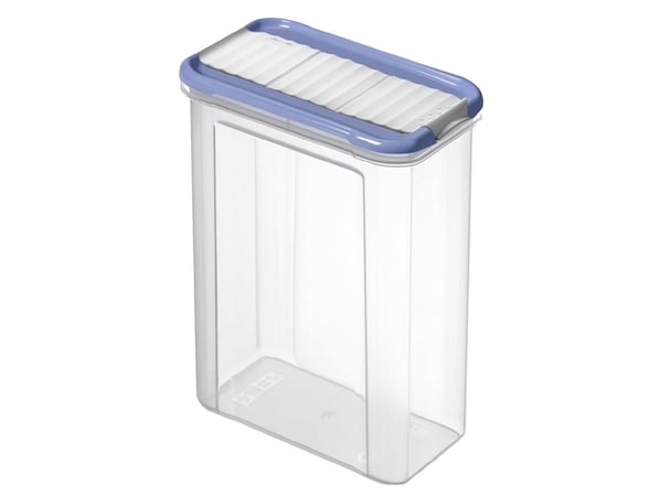 Rotho DOMINO, Dispenser, Rektangulær, 1,5 l, Blå, Gjennomsiktig, Plast, Plast