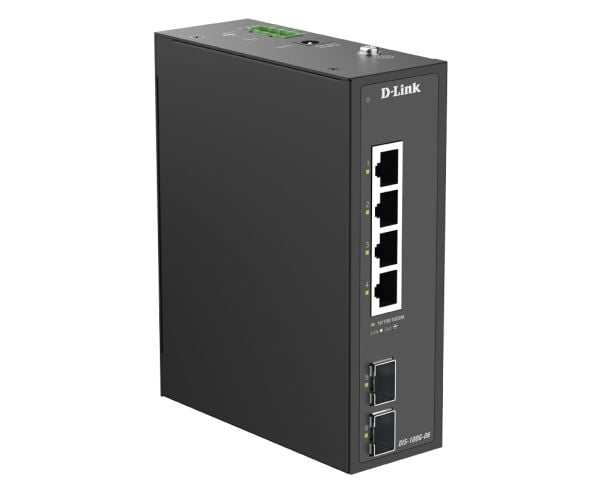 D-Link DIS-100G-06, ikke-administrert, L2, Gigabit Ethernet (10/100/1000), DIN-skinne