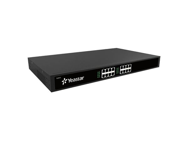 Yeastar TA Series TA1610 - VoIP-gateway - 16 porter - 100Mb LAN - skystyring - stasjonær / stativmonterbar