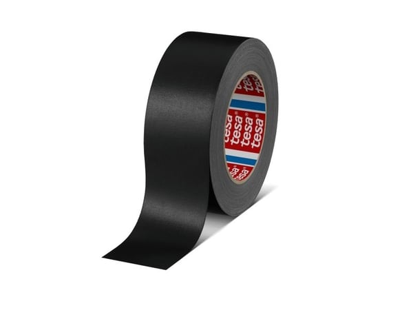 Tesaband Premium 4651 - Tekstilbånd - 50 mm x 25 m - akrylbelagt duk - svart