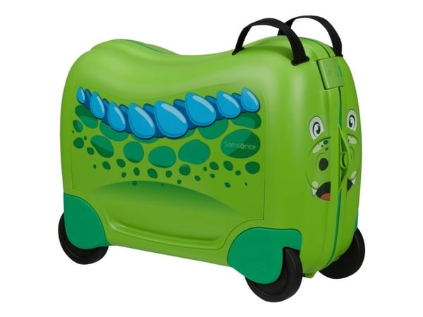 Samsonite Dream2go, Tralle, Hard overflate, Grønn, Dinosaur D., Kabin, 4 hjul