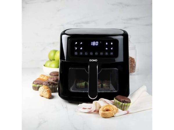 Domo DO1134FR, Varmluftsfrityr, 6 l, 1,5 kg, 80 °C, 220 °C, Single/enkelt