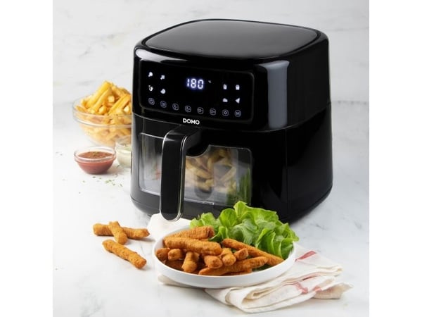Domo DO1134FR, Varmluftsfrityr, 6 l, 1,5 kg, 80 °C, 220 °C, Single/enkelt