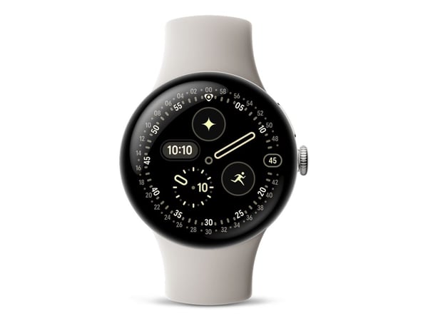Google Pixel Watch 4 41 mm sølv (beige reim)