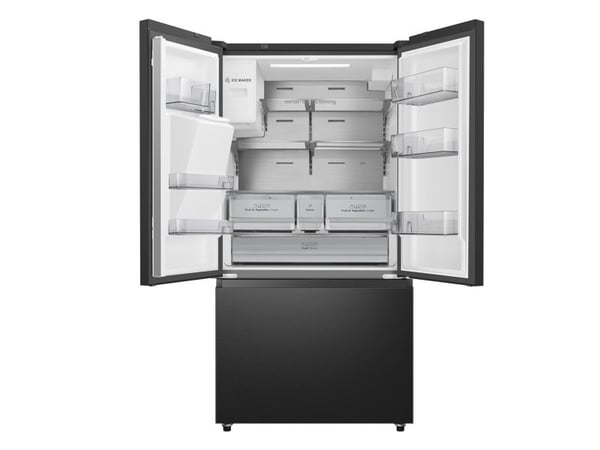 Hisense NoFrost 612 L høyde 179 cm svart - SBS Kjøleskap RF793N4SAFE (6921727074522)