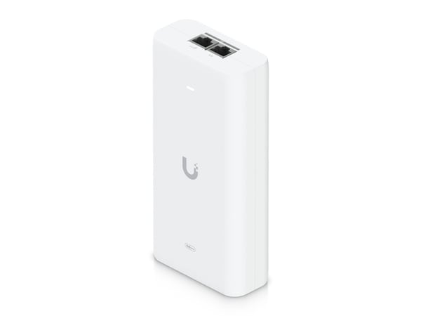 Ubiquiti UniFi - Strøminjektor (DIN-skinnemonterbar / vegg) - 10G, PoE+++ - AC 100-240 V - 90 watt - utgangskontakter: 1