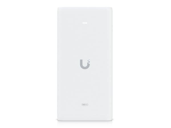 Ubiquiti UniFi - Strøminjektor (DIN-skinnemonterbar / vegg) - 10G, PoE+++ - AC 100-240 V - 90 watt - utgangskontakter: 1