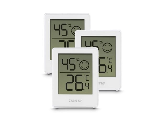 Hama Cres, Elektronisk miljøtermometer, Innendørs, F, °C, -20 - 60 °C, Digitalt, Hvit