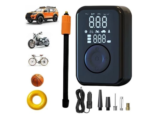 PATONA 4223, Cykel, Bil, Uppblåsbar utrustning, 10,3 Bar, 45 l/min, Svart, 0 - 1,5 psi, USB Type-C