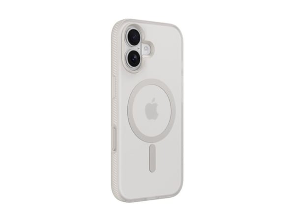 Belkin SheerForce Grip Series - Baksidesskydd för mobiltelefon - MagSafe-kompatibilitet - tillverkas av återvunna material - sand - för Apple iPhon...
