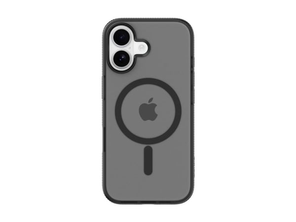 Belkin SheerForce Grip Series - Baksidedeksel for mobiltelefon - MagSafe-samsvar - laget av resirkulerte materialer - svart - for Apple iPhone 17