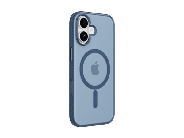 Belkin SheerForce Grip Series - Matkapuhelimen takakuori - MagSafe-yhteensopivuus - valmistettu kierrätysmateriaaleista - tummansininen - Apple iPh...